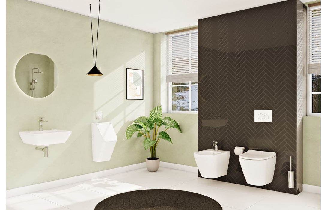 VitrA Integra Rimless Short Projection Wall Hung Pan Only - White
