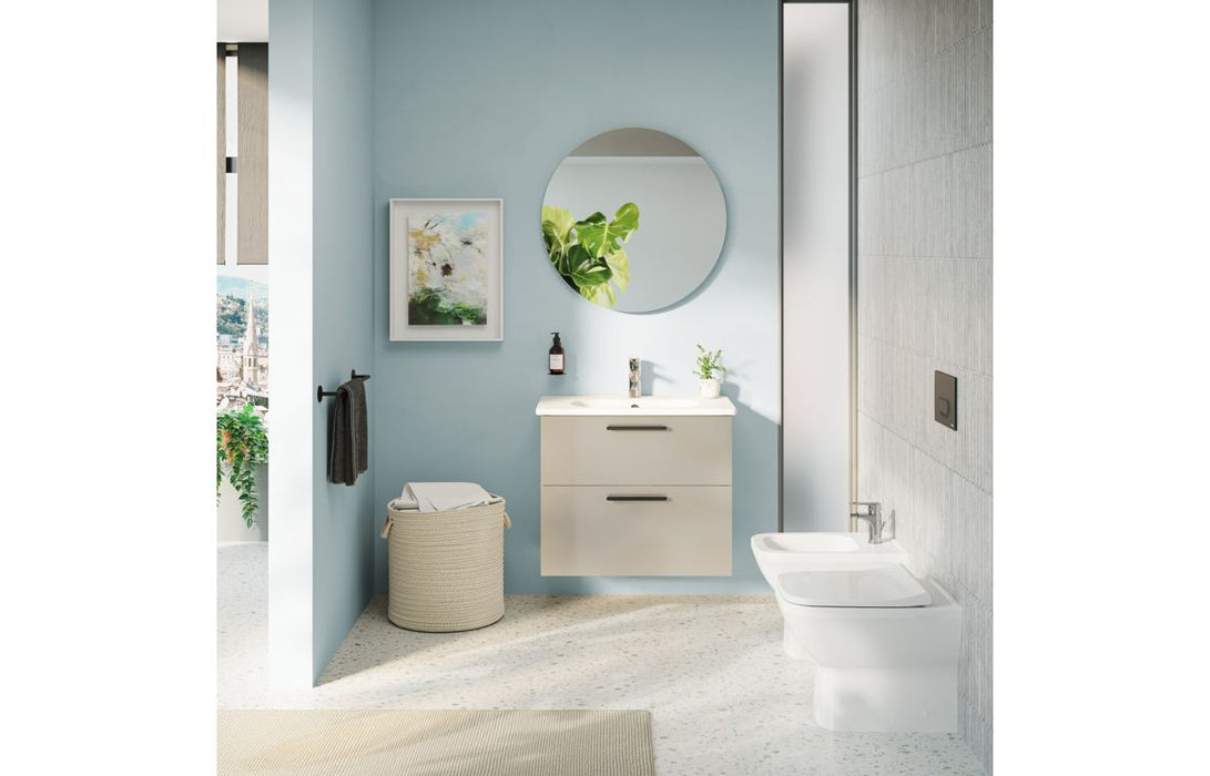 VitrA Integra Square Back to Wall Bidet - White