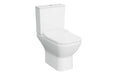 VitrA Integra Square Rimless Open Back Close Coupled Pan Only - White