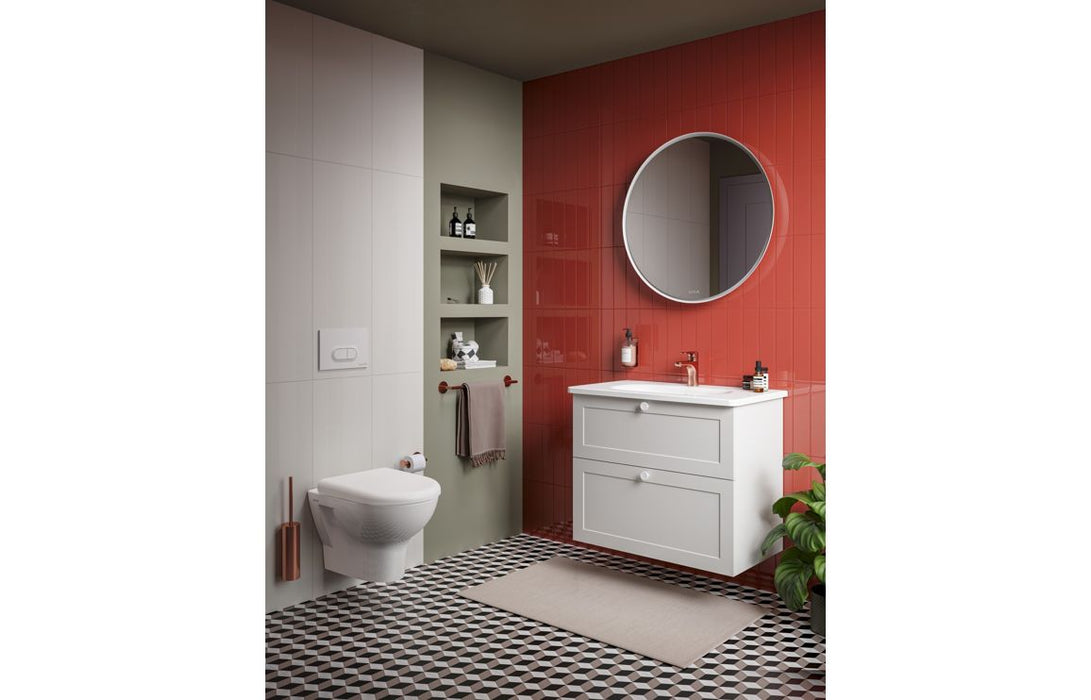 VitrA Zentrum Rimless Wall Hung Pan Only - White