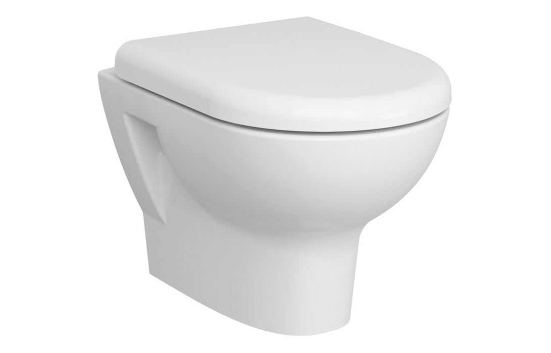 VitrA Zentrum Rimless Wall Hung Pan Only - White