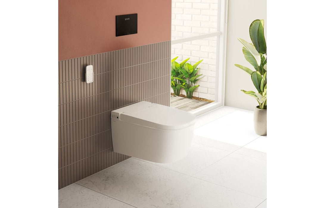 VitrA V-Care Essential Rimless Shower Toilet - White