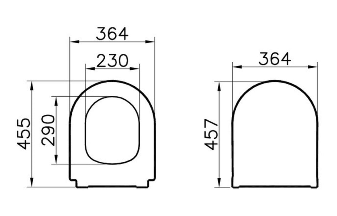 VitrA Integra Soft Close Slim Toilet Seat - White