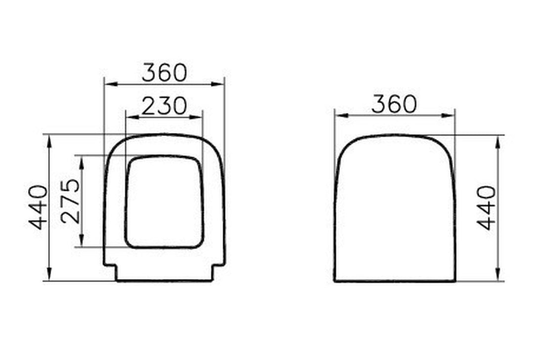 VitrA S20 Toilet Seat - White