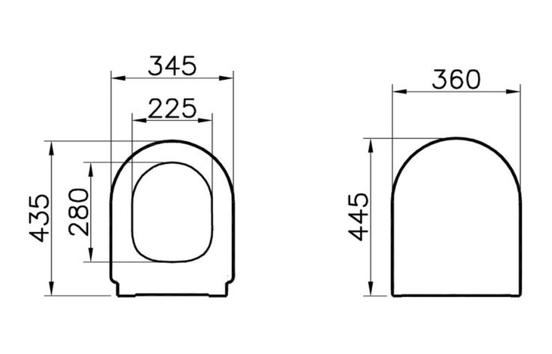 VitrA Integra Toilet Seat - White