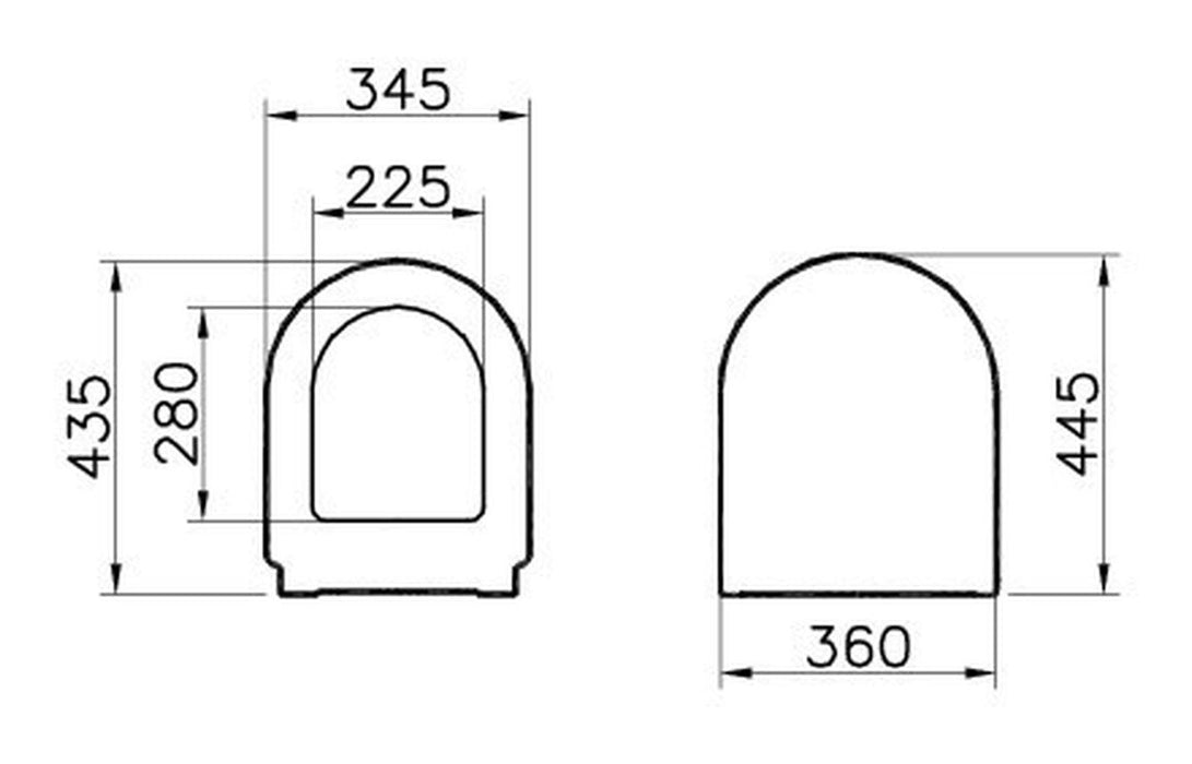 VitrA S50 Toilet Seat - White