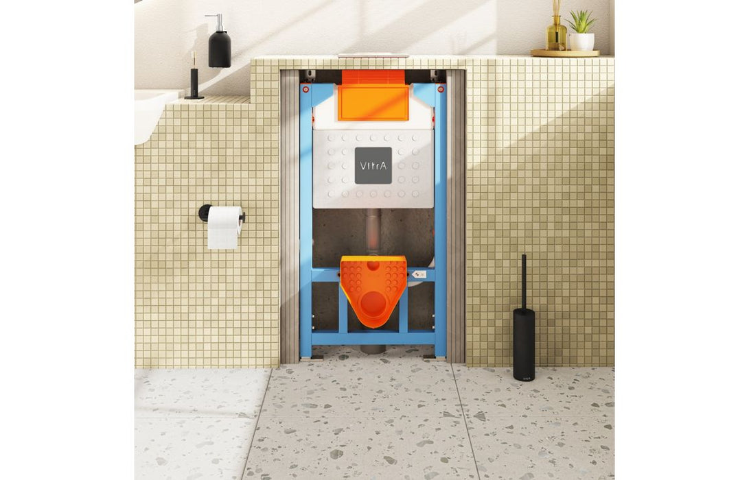 VitrA V-Fix Prime Reduced Height (98cm) WH WC Frame & 3/6L Cistern (Floor/Wall Fix)