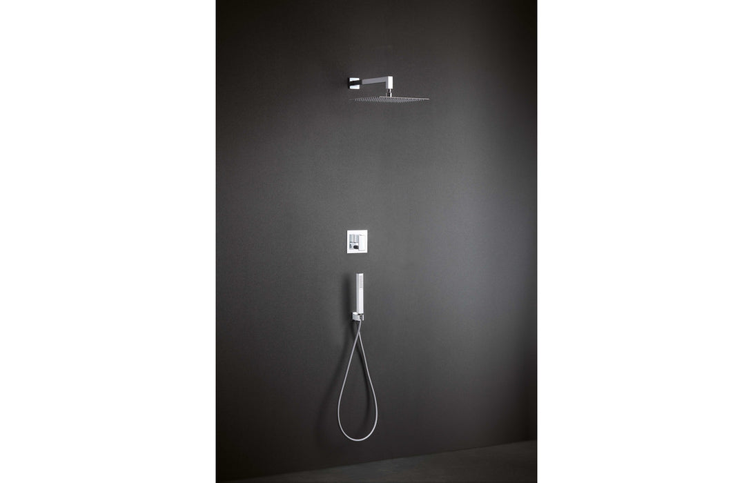 Vema Lys Brass Riser Rail w/Hose & Handset
