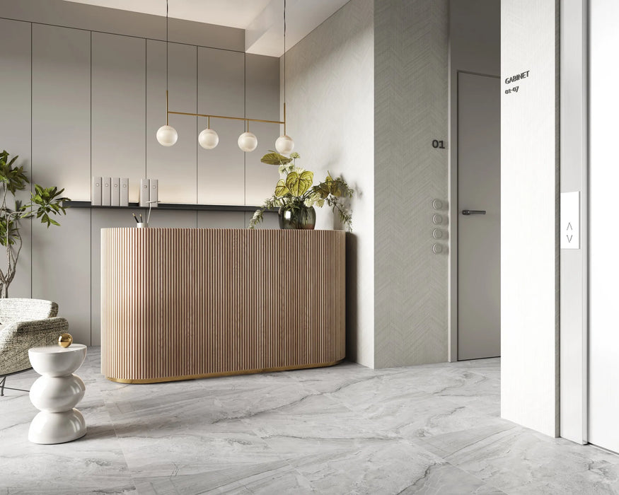 Vilo SPC Tile Flooring – Ash Grey