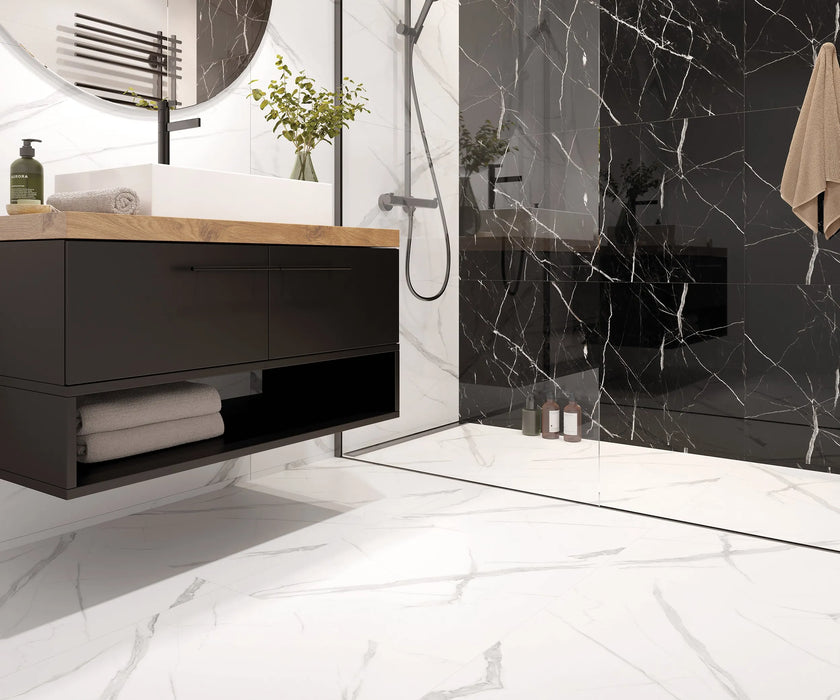 Vilo SPC Tile Flooring – Calacatta White