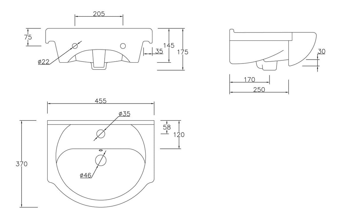Scena 450mm Vanity & C/C Toilet Pack