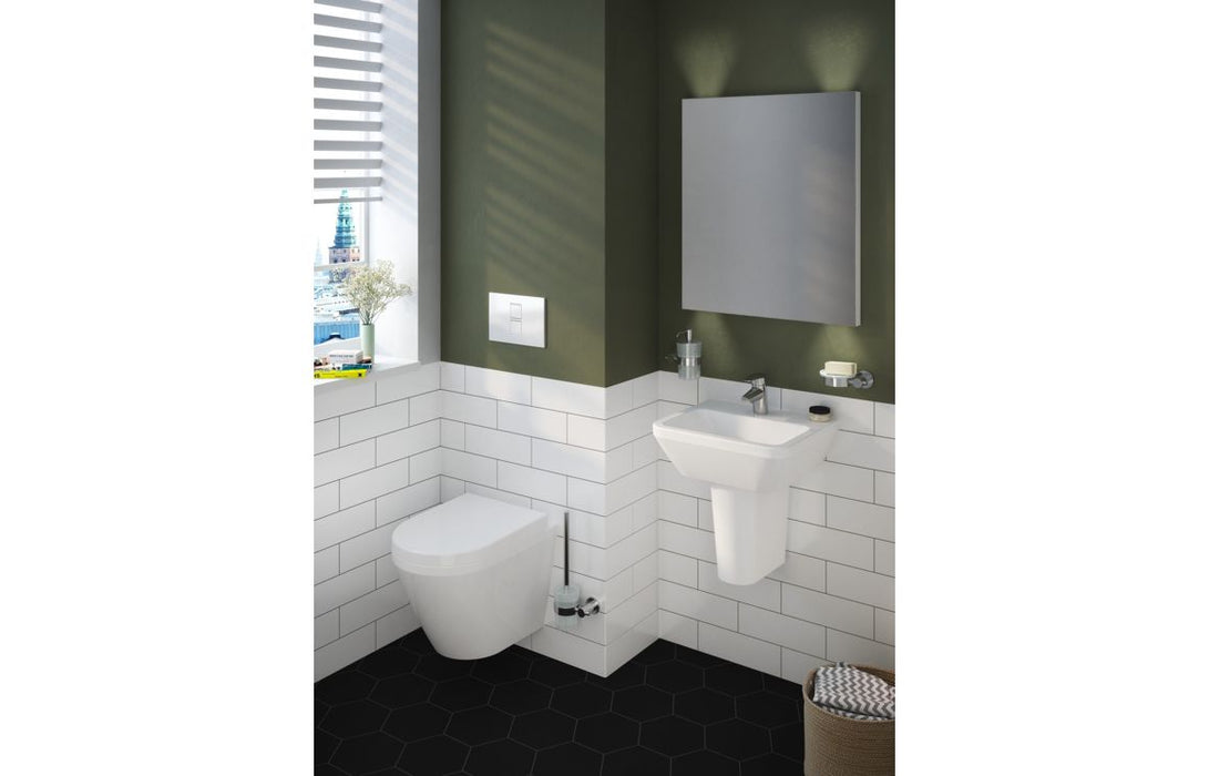 VitrA Integra 600x360mm Compact Basin w/Overflow - White