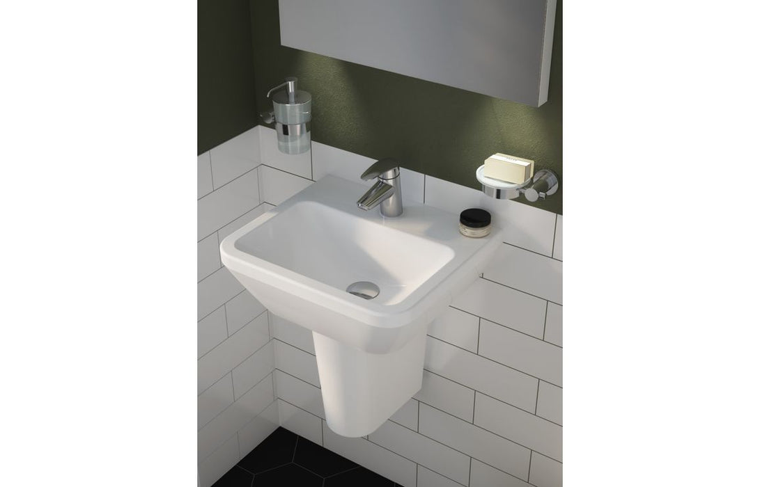 VitrA Integra 600x360mm Compact Basin w/Overflow - White