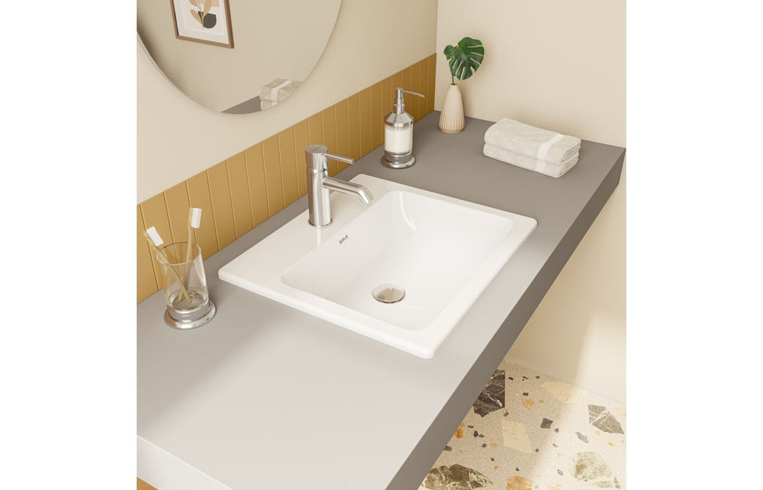 VitrA S20 500x450mm 1TH Countertop/Vessel Washbowl - White