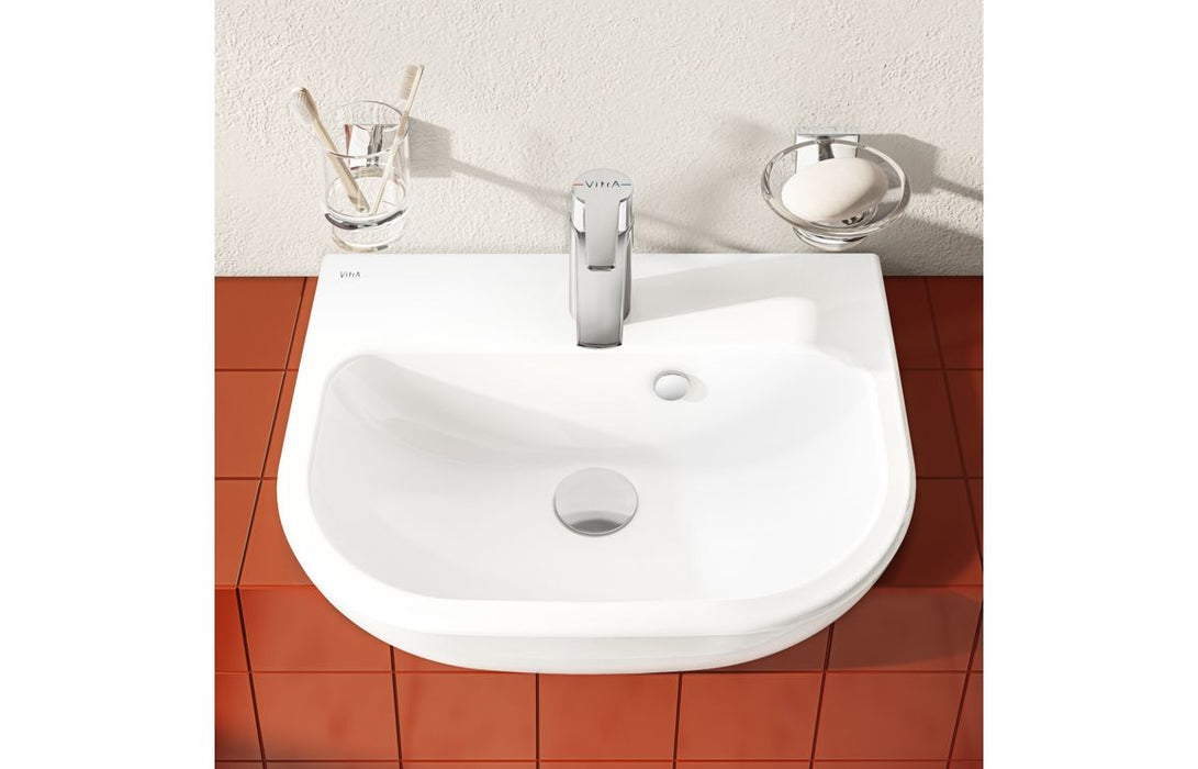 VitrA S20 450x350mm 1TH Semi Recessed Basin - White