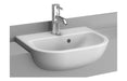 VitrA S20 450x350mm 1TH Semi Recessed Basin - White