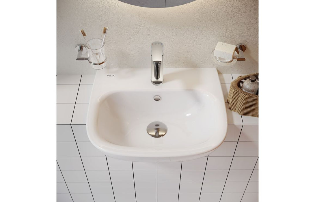 VitrA Zentrum 495x425mm 1TH Semi Recessed Basin - White
