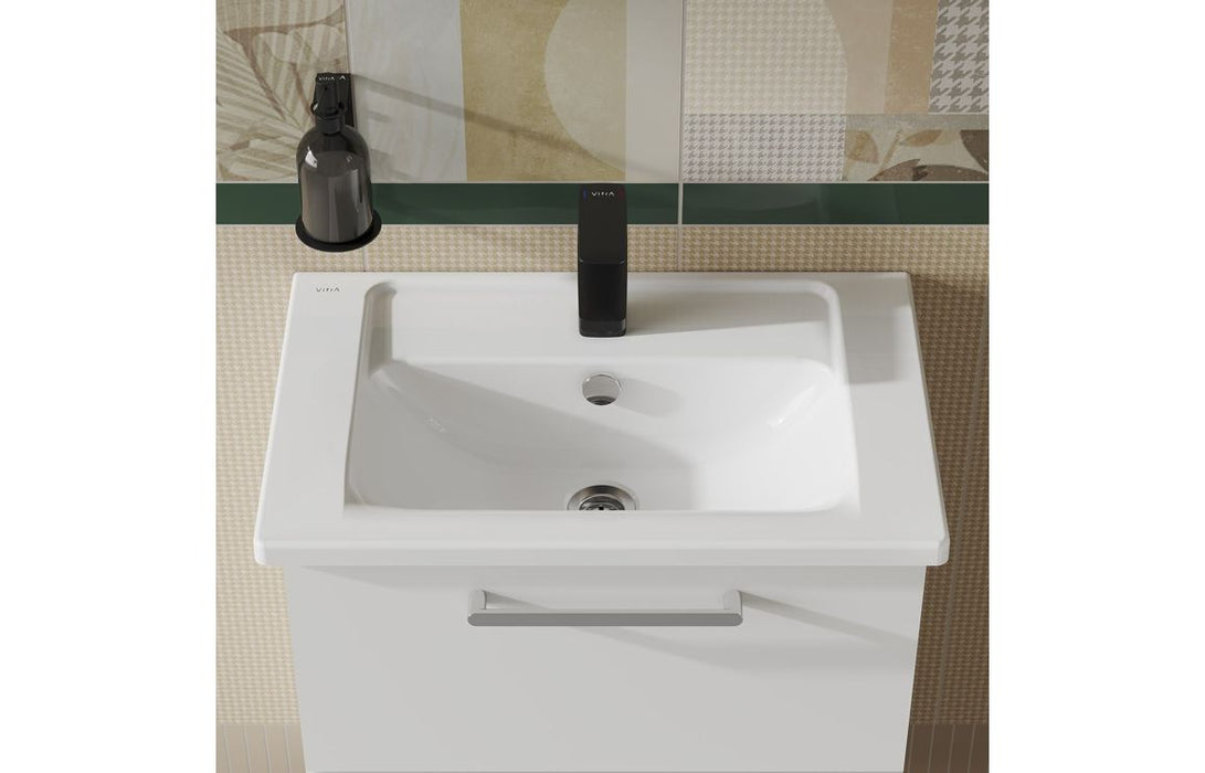 VitrA Integra 600x385mm 1TH Compact Basin w/Overflow - White