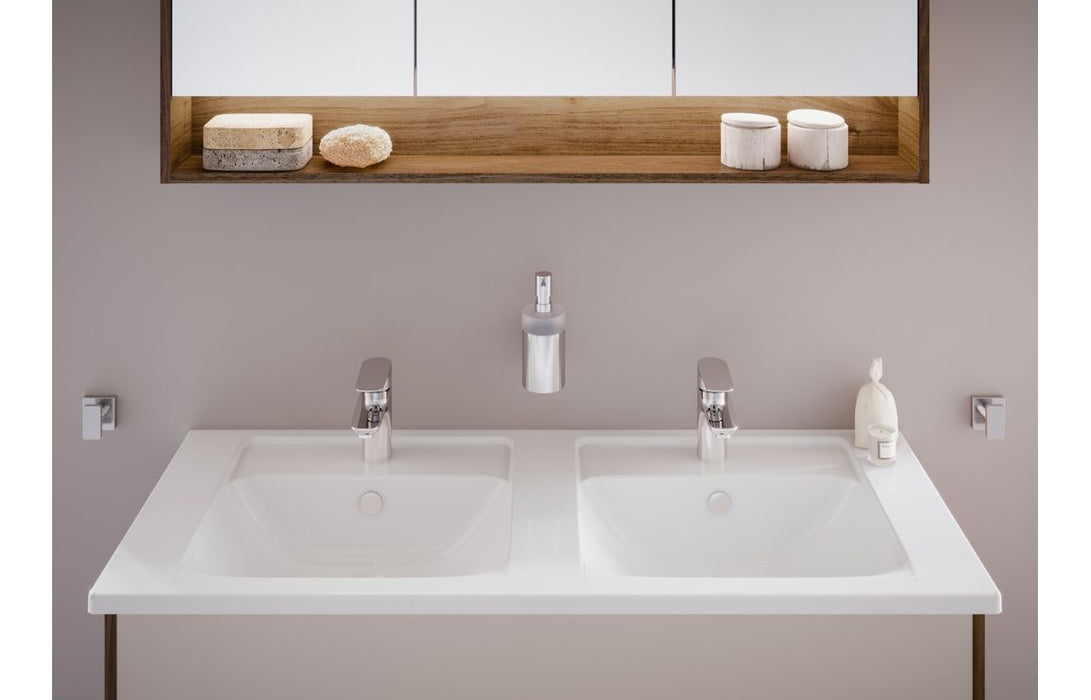 VitrA Integra 1200x470mm 2TH Vanity Basin w/Overflow - White