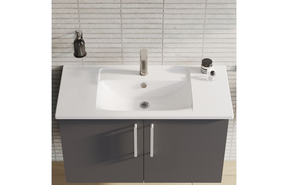 VitrA Integra 1000x465mm 1TH Vanity Basin w/Overflow - White