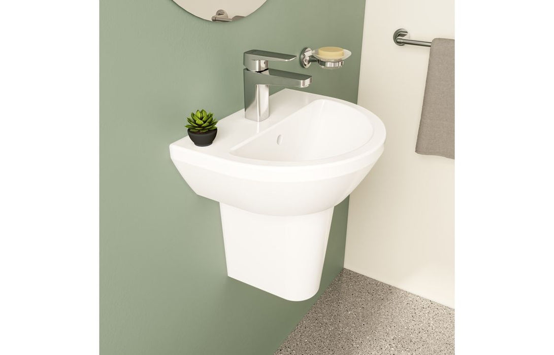 VitrA Integra 450x360mm 1TH Basin w/Overflow - White