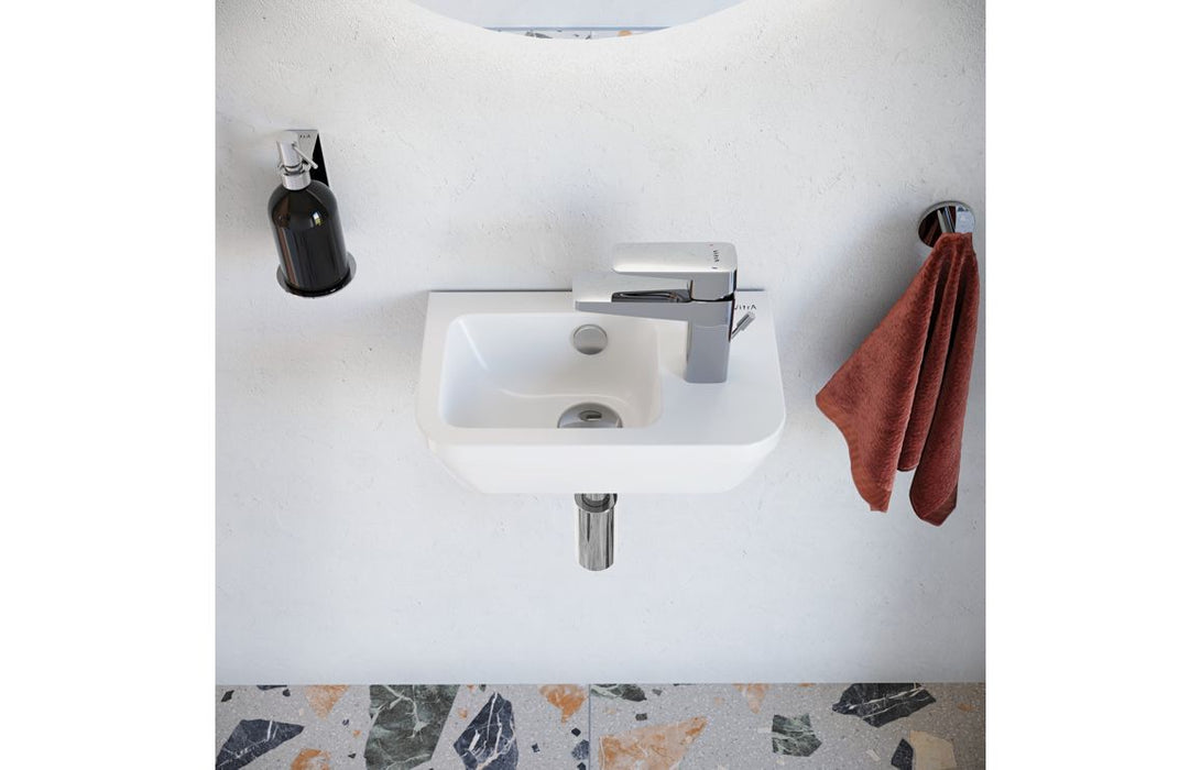 VitrA Integra 370x220mm 1TH Compact Basin (No Overflow) - White