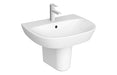 VitrA Zentrum 595x480mm 1TH Basin w/Overflow - White