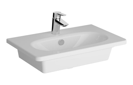 VitrA Zentrum 605x390mm 1TH Vanity Basin w/Overflow - White