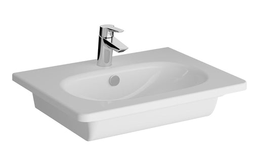 VitrA Zentrum 600x460mm 1TH Vanity Basin w/Overflow - White
