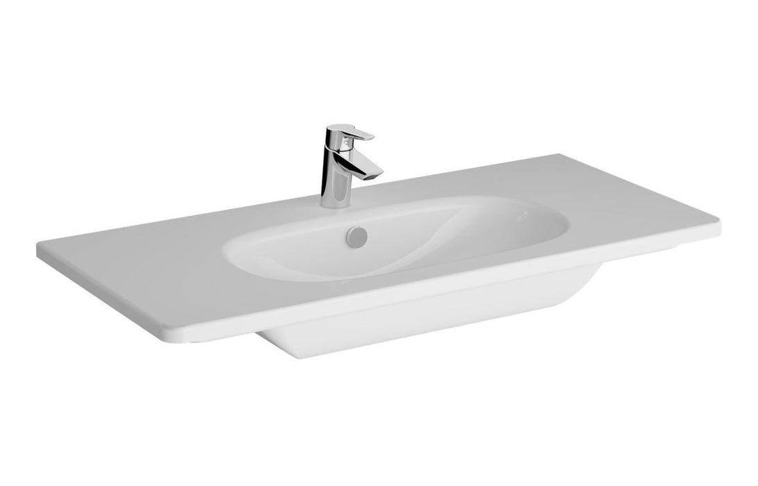 VitrA Zentrum 1005x470mm 1TH Vanity Basin w/Overflow - White