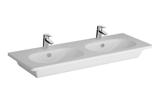 VitrA Zentrum 1200x460mm 2TH Vanity Basin w/Overflow - White