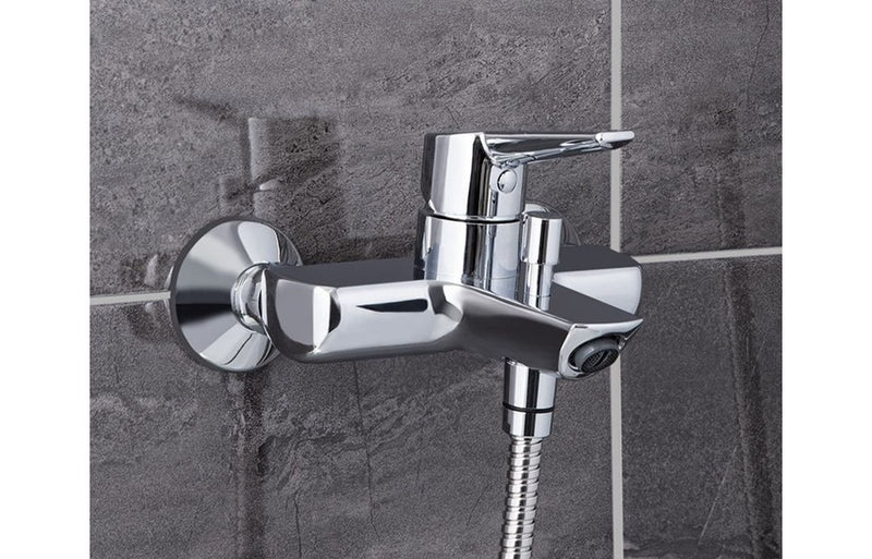 VitrA Solid S Wall Mounted Bath/Shower Mixer - Chrome