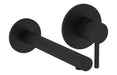 VitrA Origin Wall Mounted 2-Hole Basin Mixer - Matt Black