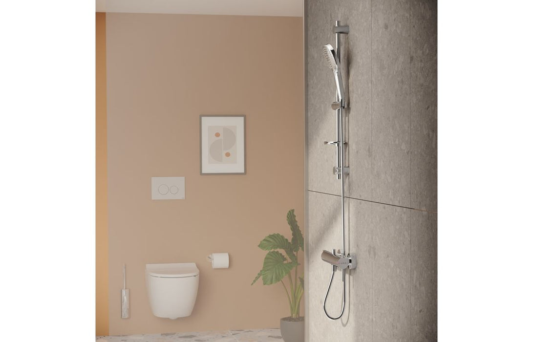 VitrA Origin Wall Mounted Shower Mixer - Brushed Nickel