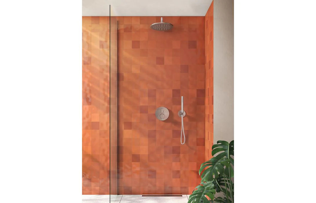 VitrA Aquacontrol Round Concealed Thermostatic 2-Way Bath Mixer - Chrome