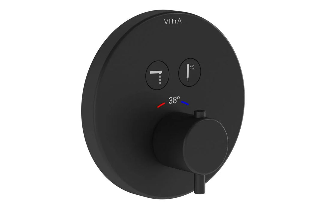 VitrA Aquacontrol Round Concealed Thermostatic 2-Way Bath Mixer
