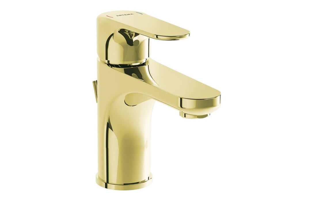 VitrA Root Round Compact Basin Mixer w/Waste Lever