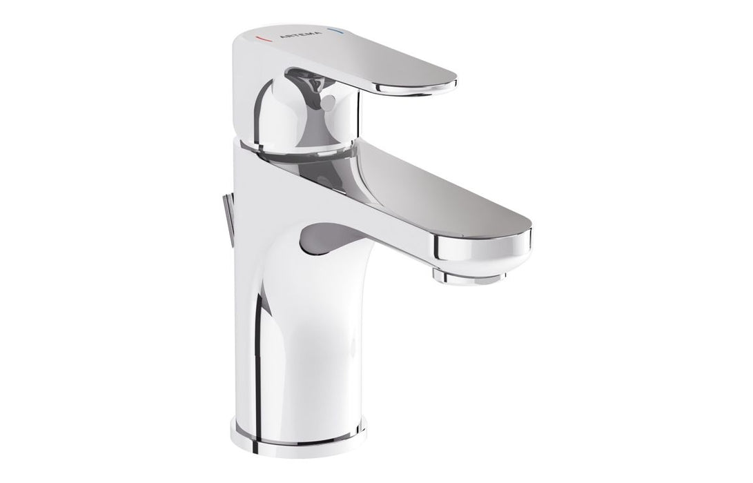 VitrA Root Round Compact Basin Mixer w/Waste Lever