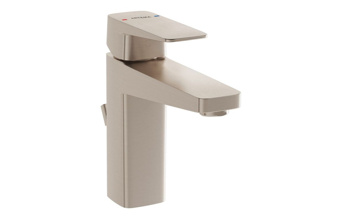 VitrA Root Square Basin Mixer w/Waste Lever
