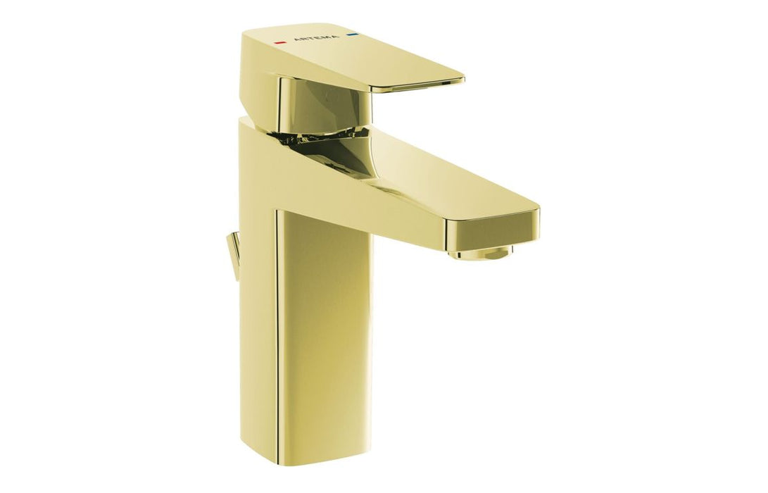 VitrA Root Square Basin Mixer w/Waste Lever