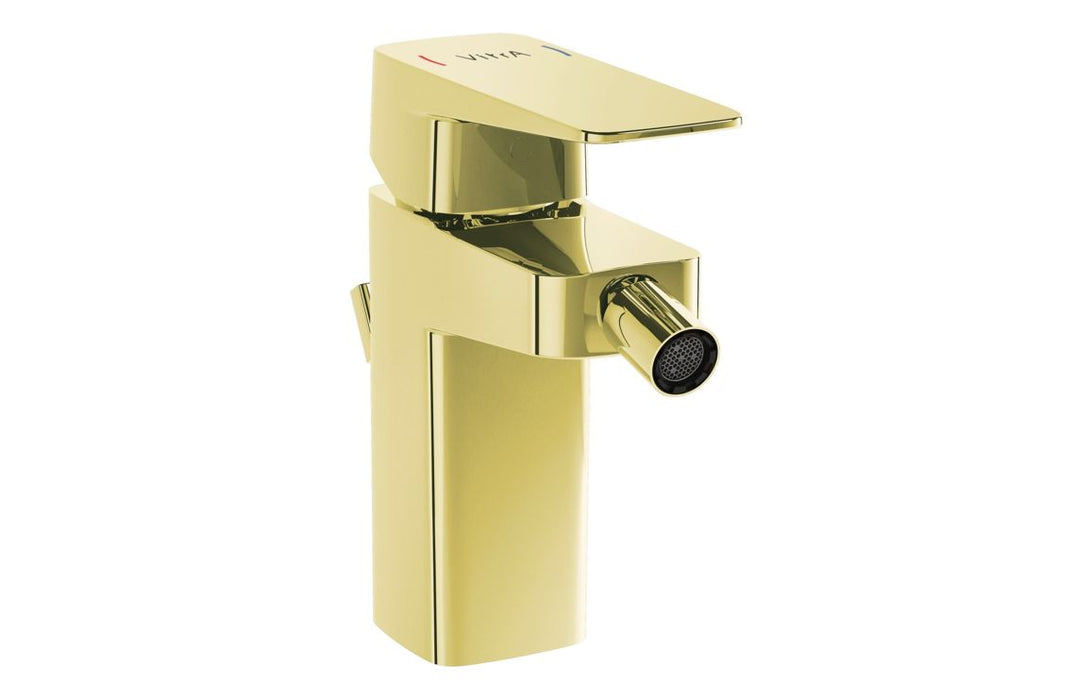 VitrA Root Square Bidet Mixer - Sot Gold