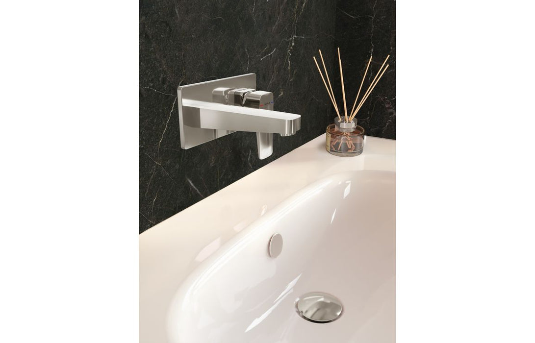 VitrA Root Square Wall Mounted Bath/Shower Mixer - Chrome