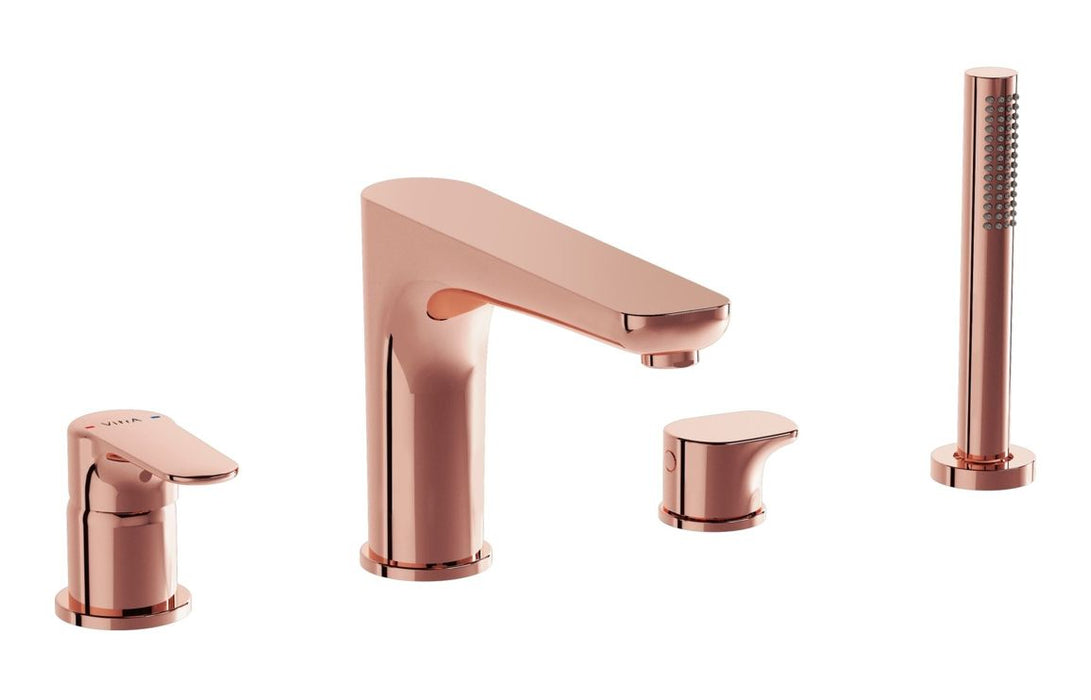 VitrA Root Round 4-Hole Bath/Shower Mixer