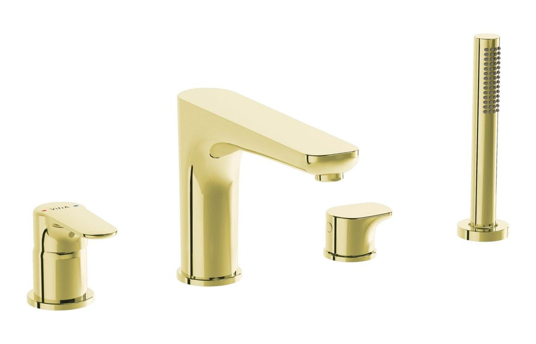 VitrA Root Round 4-Hole Bath/Shower Mixer