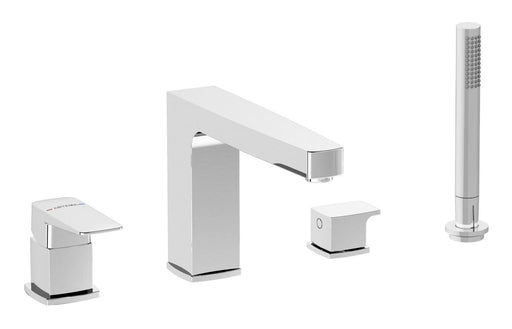 VitrA Root Square 4-Hole Bath/Shower Mixer