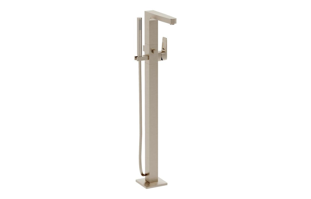 VitrA Root Square Floor Standing Bath/Shower Mixer - Chrome