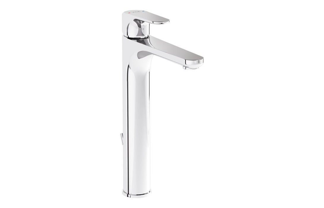 VitrA Root Round Tall Basin Mixer w/Waste Lever