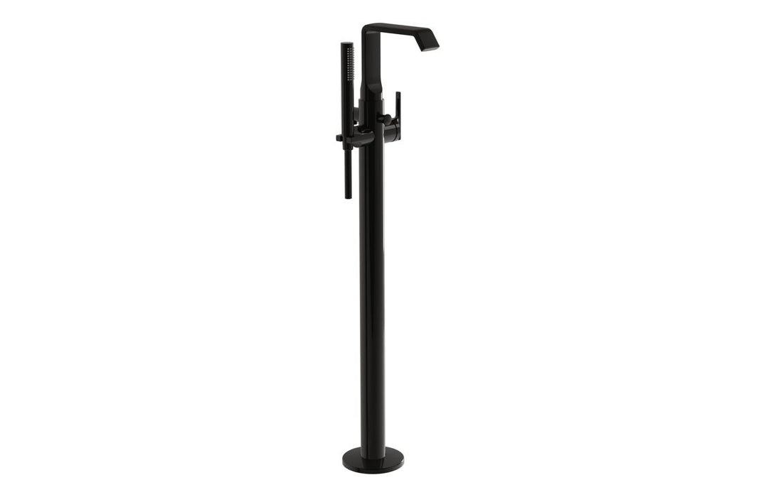 VitrA Suit Floor Standing Bath/Shower Mixer - Matt Black