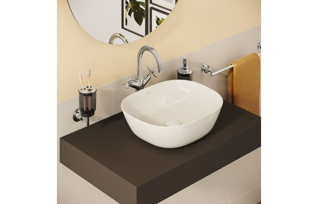 VitrA Origin Classic Tall Basin Mixer (Cross Handles) - Chrome