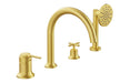 VitrA Origin Classic 4-Hole Bath/Shower Mixer - Soft Gold